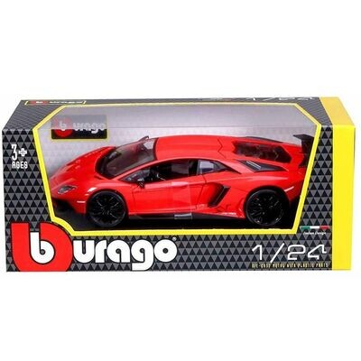 Bburago 18-21079 Lamborghini Aventador LP 750-4 SV Red 1:24 Scale Diecast Model