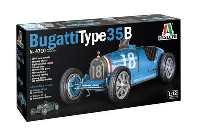 Italeri 4710 Bugatti Type 35B 1:12 Scale Plastic Model Kit