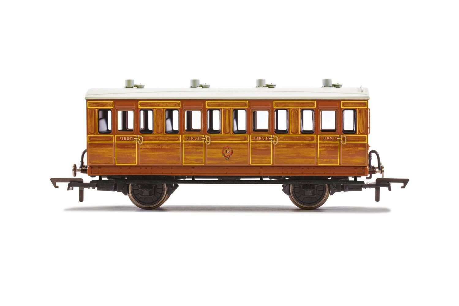 Hornby R40414 IoWCR, 4 Wheel Coach (4 Door), 1st Class - Era 2