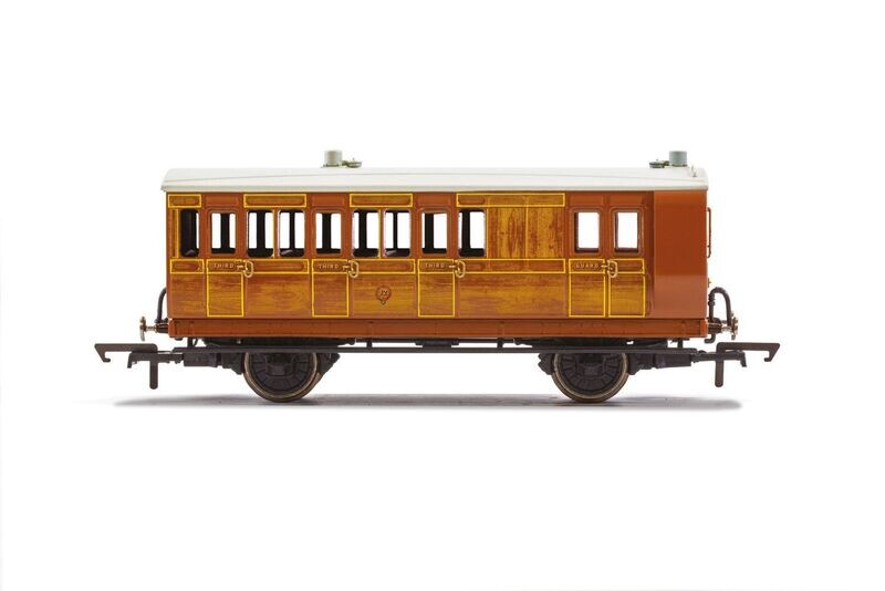 Hornby R40416 IoWCR, 4 Wheel Coach, Brake Third - Era 2