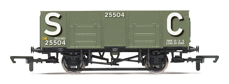 Hornby R60256 Stephenson & Clarke, 21T Steel Mineral Wagon, 25504 - Era 3