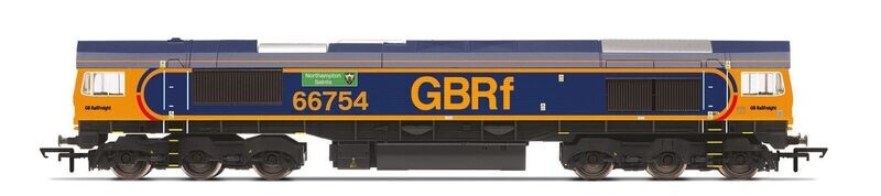 Hornby R30353TXS GBRf, Class 66, Co-Co, 66754 'Northampton Saints' - Era 11 (Sound Fitted)