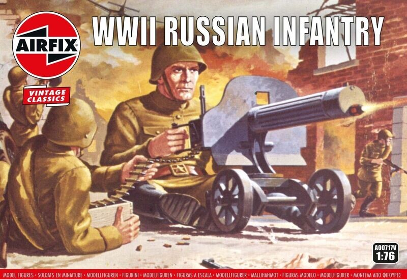 Airfix A00717V Russian Infantry 1:76 Scale Plastic Model Military Figures