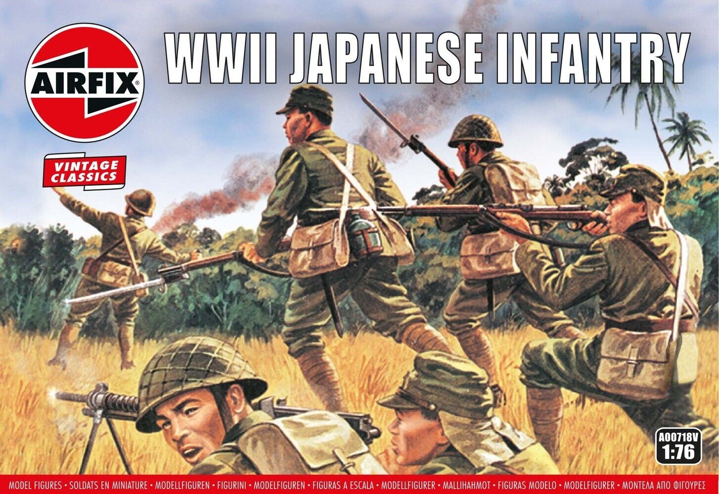 Airfix A00718V Japanese Infantry 1:76 Scale Plastic Model Military Figures