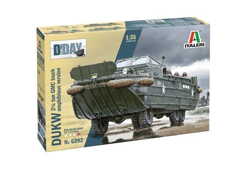 Italeri 6392 DUKW 2½ GMC truck amphibious version - D DAY 80th Anniversary 1:35 Scale Plastic Model Kit