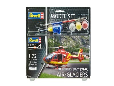 Revell 64986 Gift Set EC135 Air Glaciers 1:72 Scale Plastic Model Kit