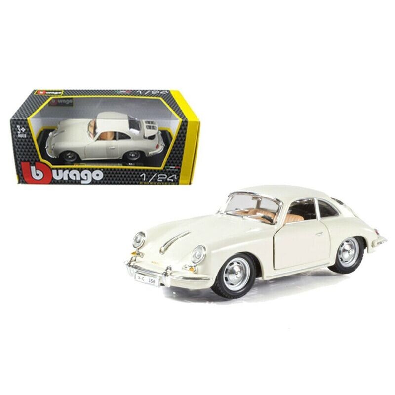 Bburago 18-22079I 1961 Porsche 356B Coupe Ivory 1:24 Scale Diecast Model