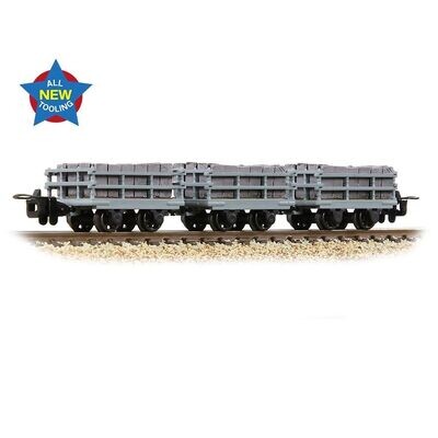 Bachmann 393-227 Dinorwic Slate Wagons with sides 3-Pack Grey [WL]
