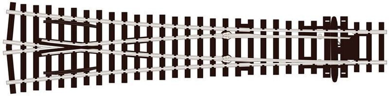 Peco SL-98 Y Turnout, Large Radius (Insulfrog) Code 100 OO/HO Gauge