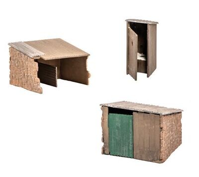 Wills Kits SS19 Grotty Huts and Privy Kit OO/HO Gauge