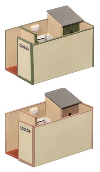 Wills Kits SS65 Small Gents Toilet Kit OO/HO Gauge