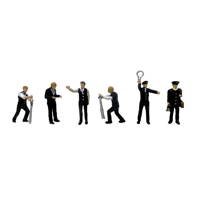 Bachmann 36-436  Steam Era Signalling Staff Figures x 6 OO/HO Gauge