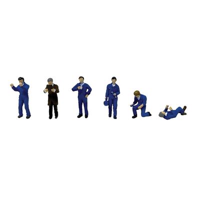 Bachmann 36-422 Garage Staff and Fitters Figures x 6 OO/HO Gauge