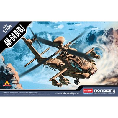 Academy 12625 AH-64D/DJ Apache Helicopter 1:144 Scale Plastic Model Kit