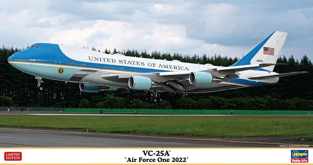 Hasegawa 10852 VC-25A Air Force One 2022 1:200 Scale Plastic Model Kit