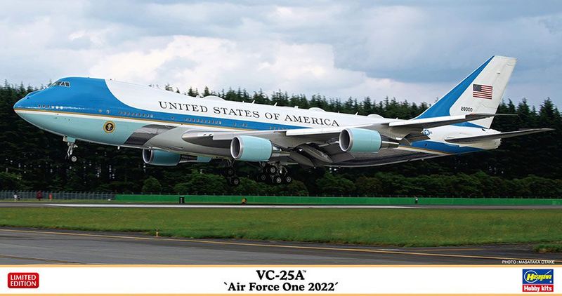 Hasegawa 10852 VC-25A Air Force One 2022 1:200 Scale Plastic Model Kit