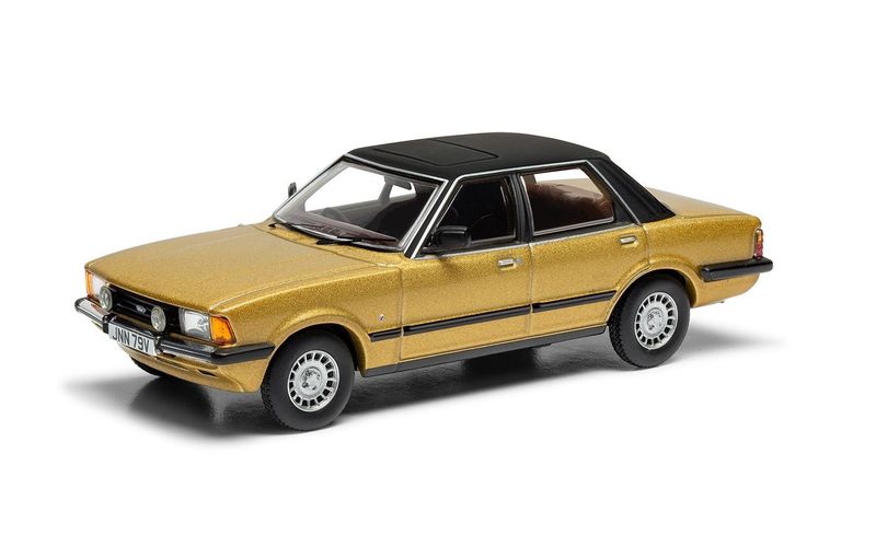 Corgi VA15004 Ford Cortina Mk5 2.0 Ghia S, Solar Gold Diecast Model