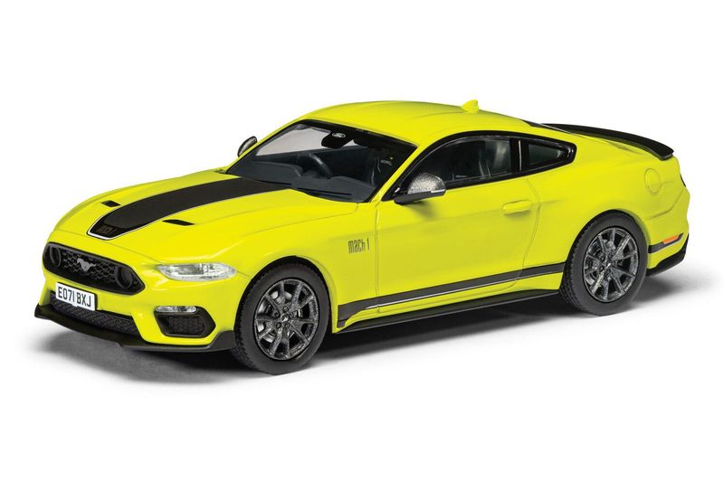 Corgi VA15504 Ford Mustang Mk6 Mach 1, Grabber Yellow Diecast Model Corgi VA15504 Ford Mustang Mk6 Mach 1, Grabber Yellow Diecast Model