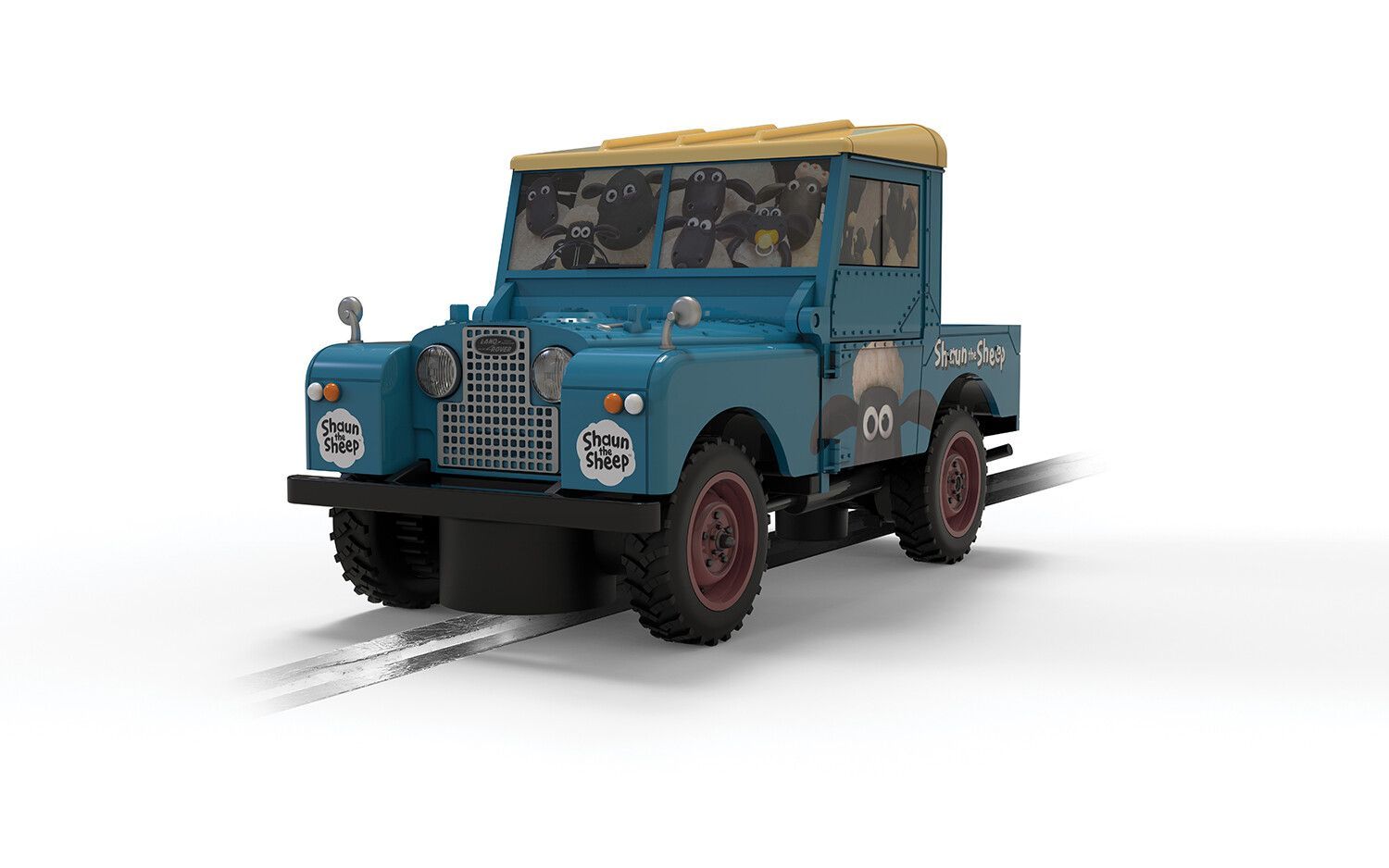 Scalextric C4543 Land Rover Series 1 - Shaun The Sheep Slot Car