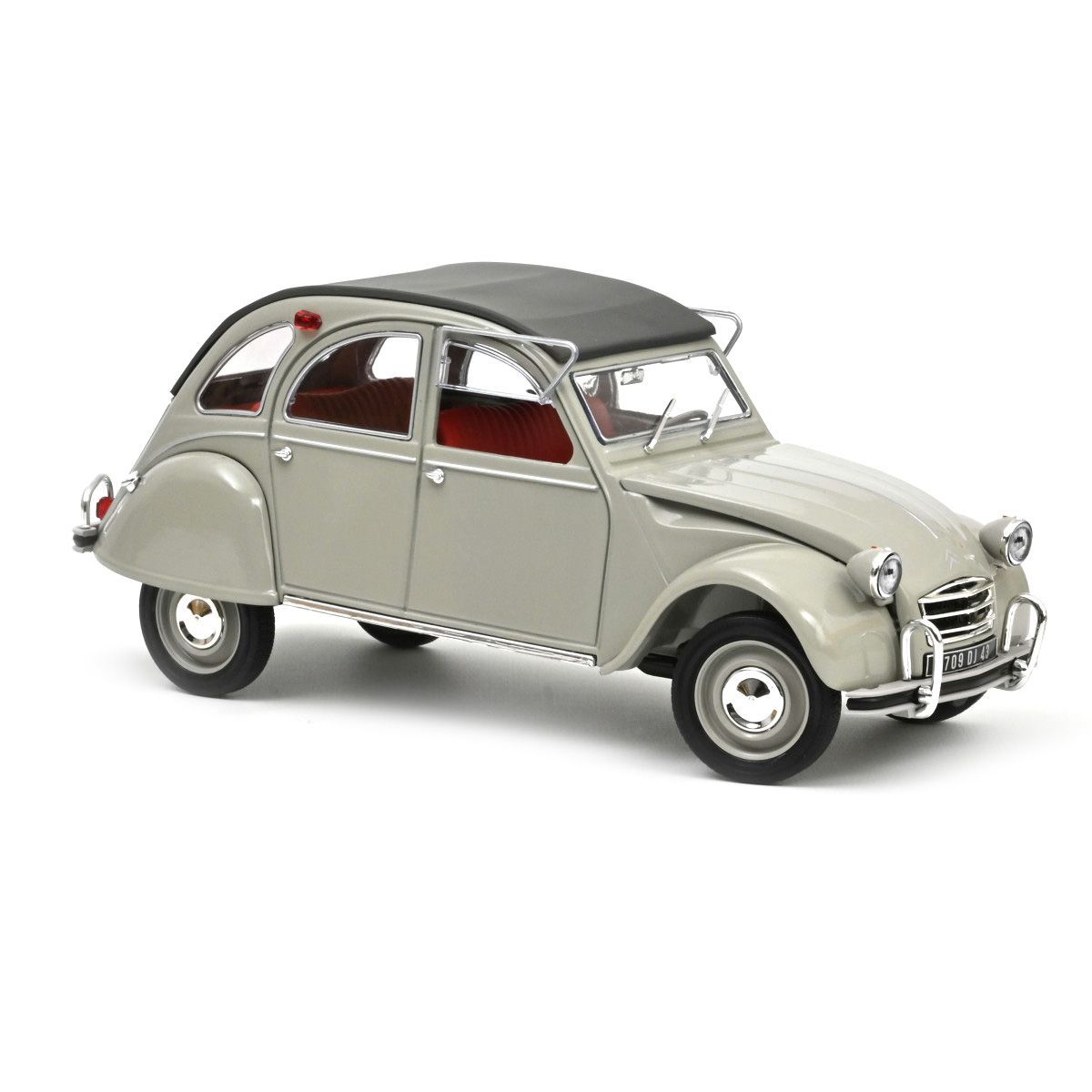 Norev 181430 1966 Citroen 2CV AZAM - Rose Grey 1:18 Scale Diecast Model