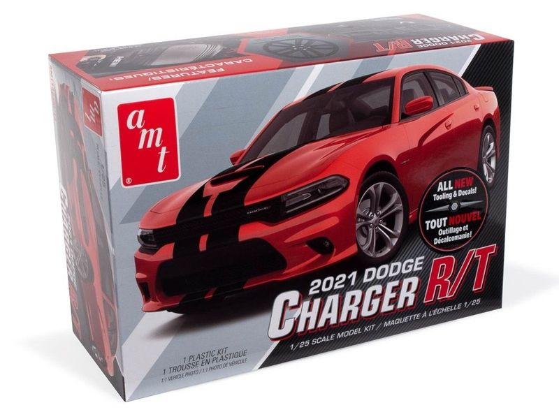 AMT 1323 2021 Dodge Charger R/T 1:25 Scale Plastic Model Kit