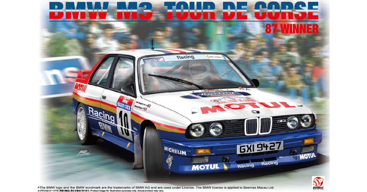 Beemax 24029 BMW M3 E30 tour de corse Winner s 1987 1:24 Scale Plastic Model Kit