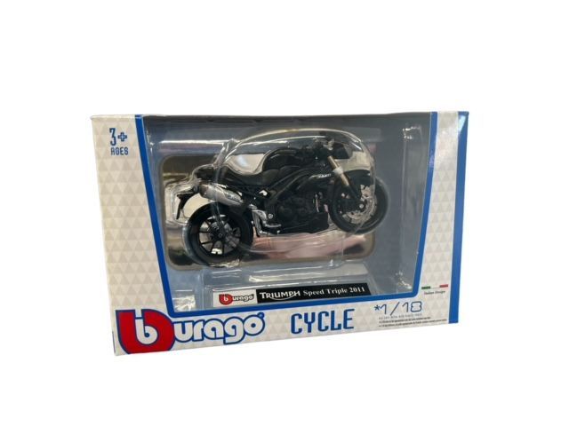 Bburago 18-51047 Triumph Speed Triple 2011 1:18 Scale Diecast Model