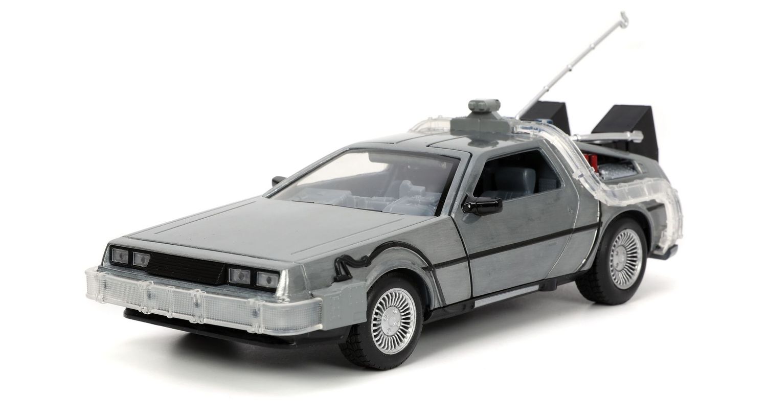 Jada 32911 Back to the Future I DeLorean Time Machine with Hook 1:24 Scale Diecast Model