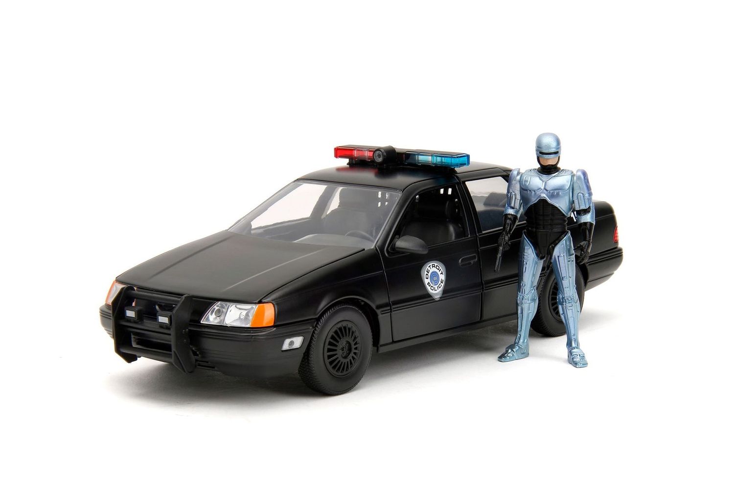 Jada 33743 Robocop 1986 Ford Tarus with RoboCop Figure 1:24 Scale Diecast Model