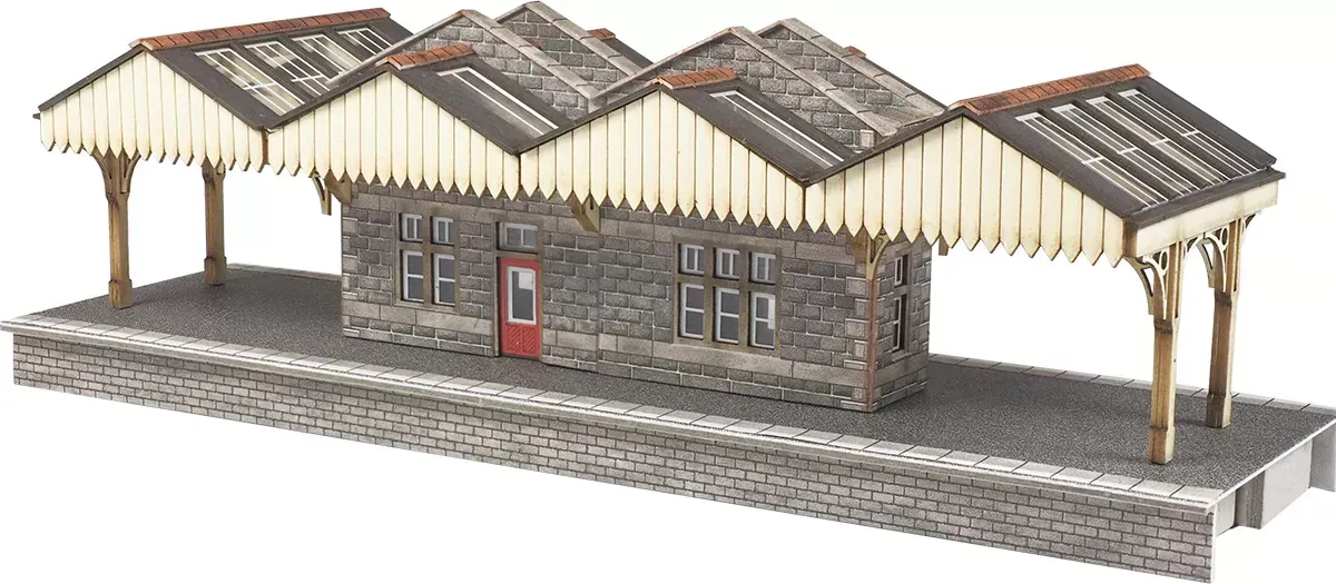 Metcalfe PN922 N Scale Island Platform Building Card Kit