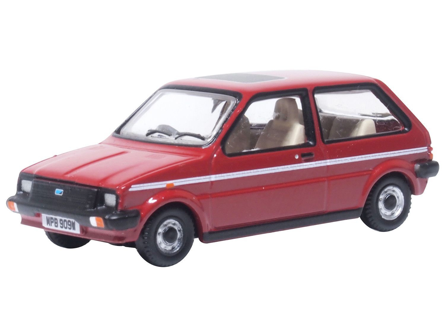 Oxford Diecast Austin Mini Metro Vermillion Princess Diana (76MET001) 1:76 (OO) Scale Model