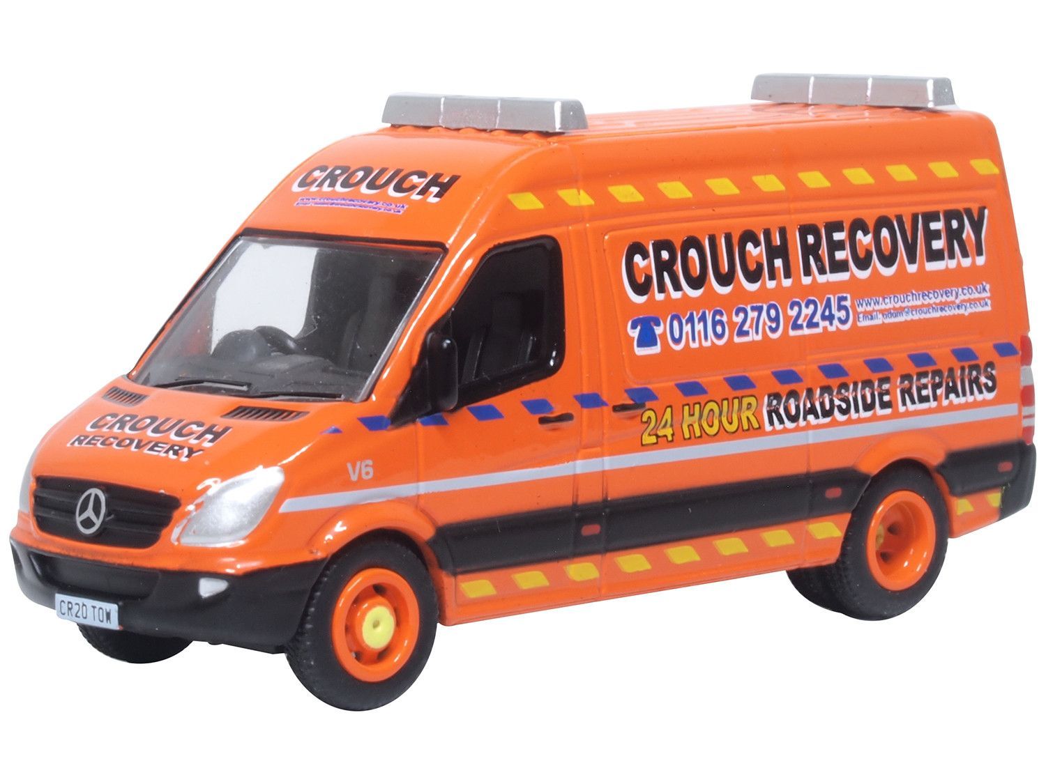 Oxford Diecast Mercedes Sprinter Van Crouch Recovery (76MSV011) 1:76 (OO) Scale Model