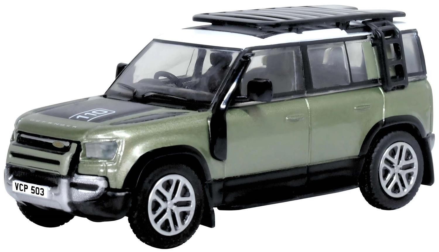 Oxford Diecast Land Rover Defender 110 New Pangea Green (76ND110003) 1:76 (OO) Scale Model