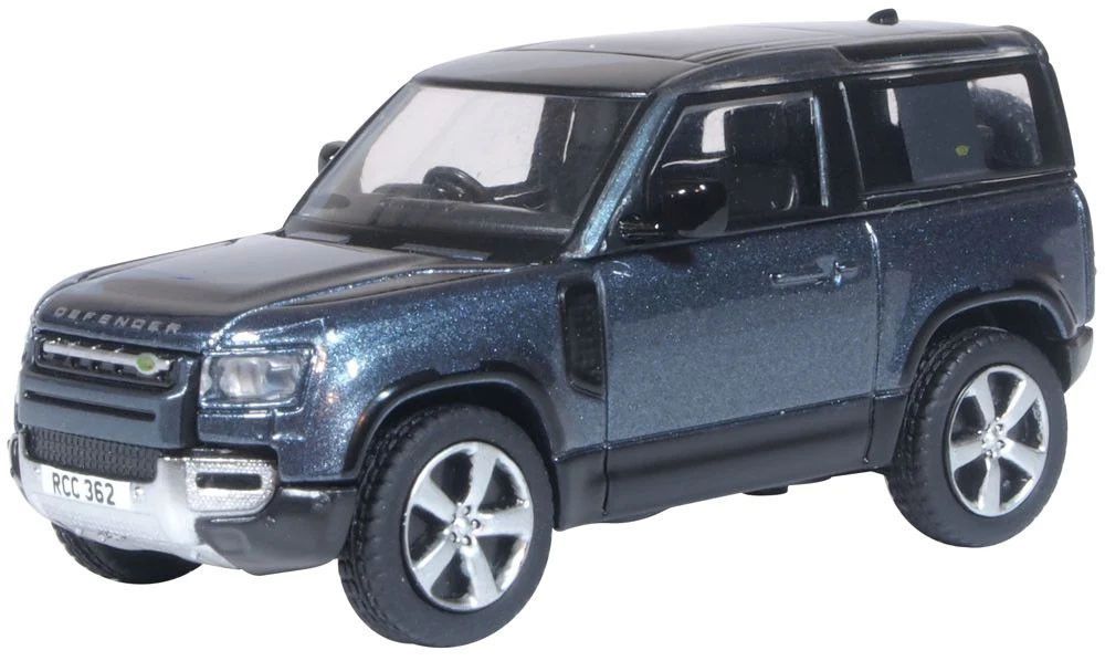 Oxford Diecast Land Rover Defender 90 Tasman Blue (76ND90002) 1:76 (OO) Scale Model
