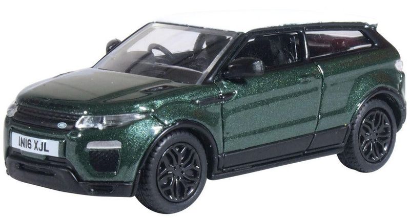 Oxford Diecast Range Rover Evoque Coupe 2016 Aintree Green (76RRE003) 1:76 (OO) Scale Model