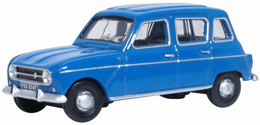 Oxford Diecast Renault 4 Blue (76RN003) 1:76 (OO) Scale Model