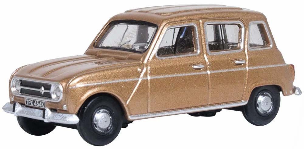 Oxford Diecast Renault 4 Marron Glace (76RN004) 1:76 (OO) Scale Model