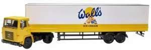 Oxford Diecast Scania 110 40ft Box Trailer Walls Ice Cream (76SC110004) 1:76 (OO) Scale Model