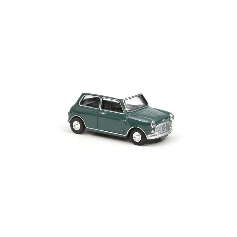 Norev 310523 1964 Mini Cooper S - Almond Green and White Roof 1:54 Scale Diecast Model