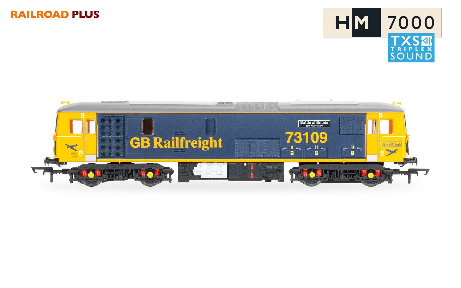 Hornby  R30176TXS  RailRoad Plus GB Railfreight, Class 73, Bo-Bo, 73109 'Battle of Britain' - Era 10 (Sound Fitted)