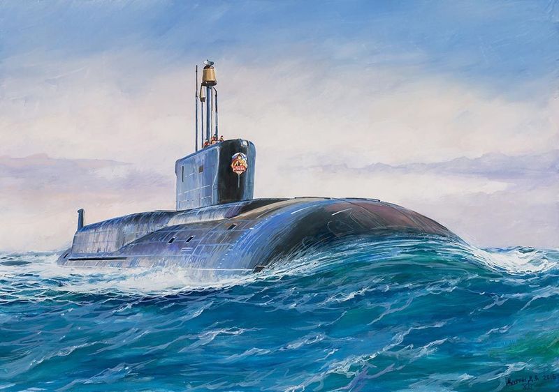 Zvezda 9058 Soviet Borei Class Nuclear Submarine 1:350 Scale Plastic Model Kit