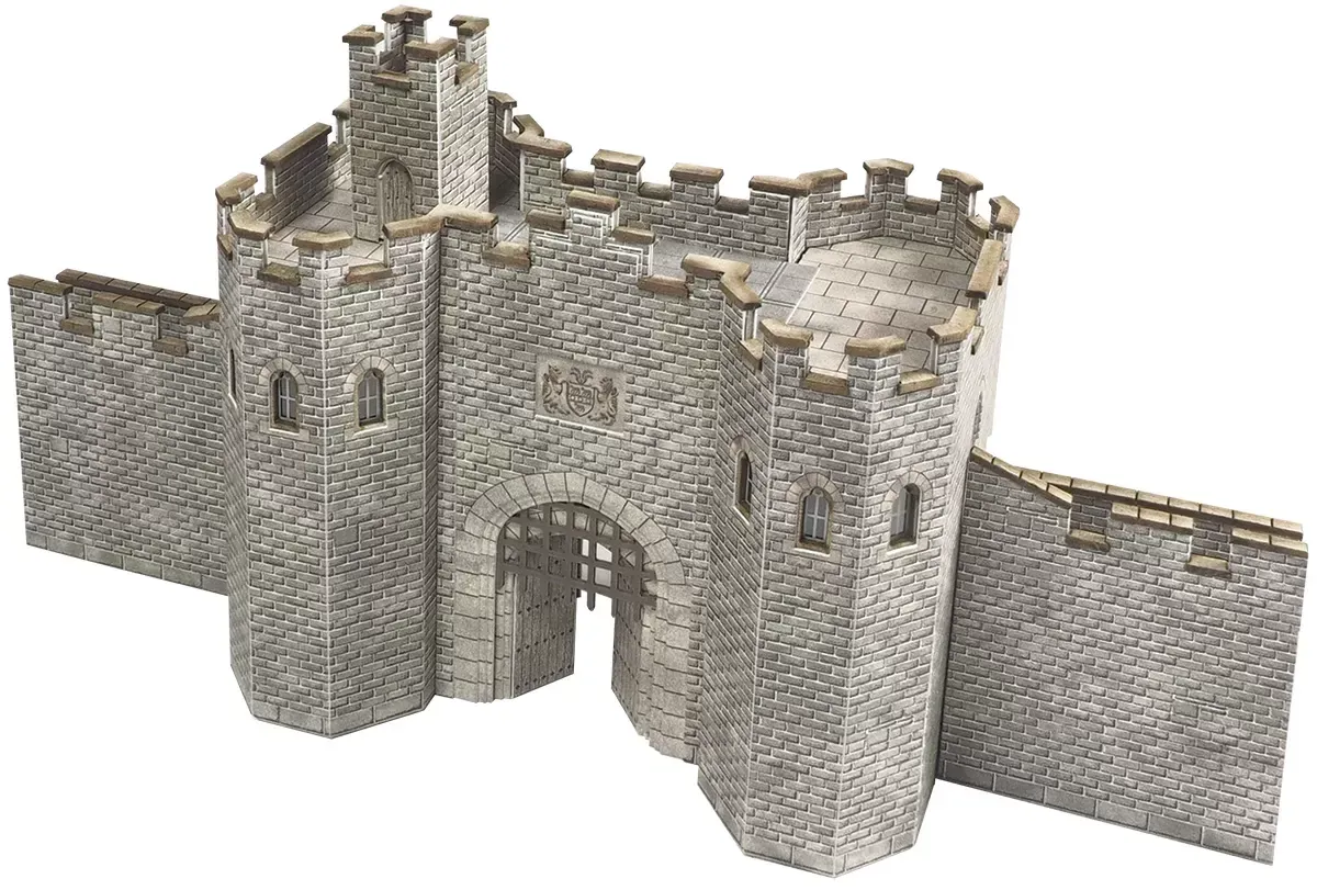 Metcalfe PN191 N Scale Castle Gatehouse Card Kit