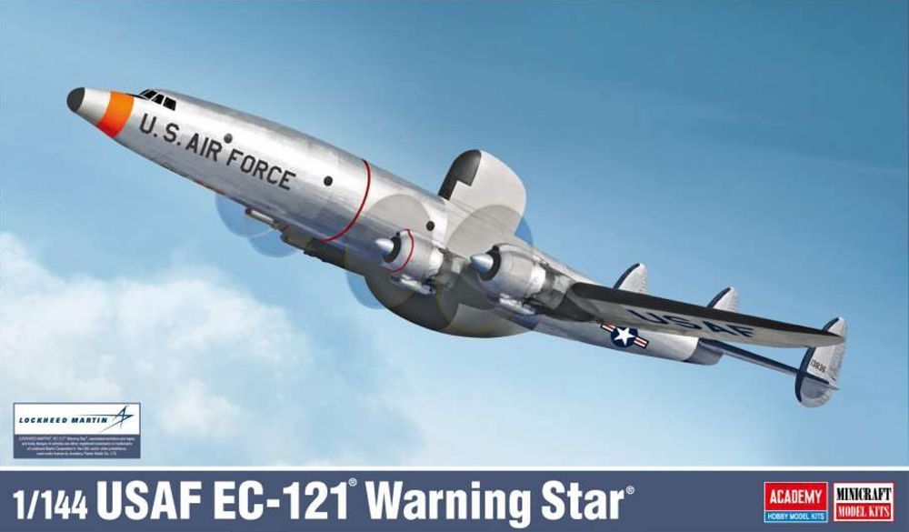 Academy 12637 USAF EC-121 Warning Star, ca.1950s-70s 1:144 Scale Plastic Model Kit