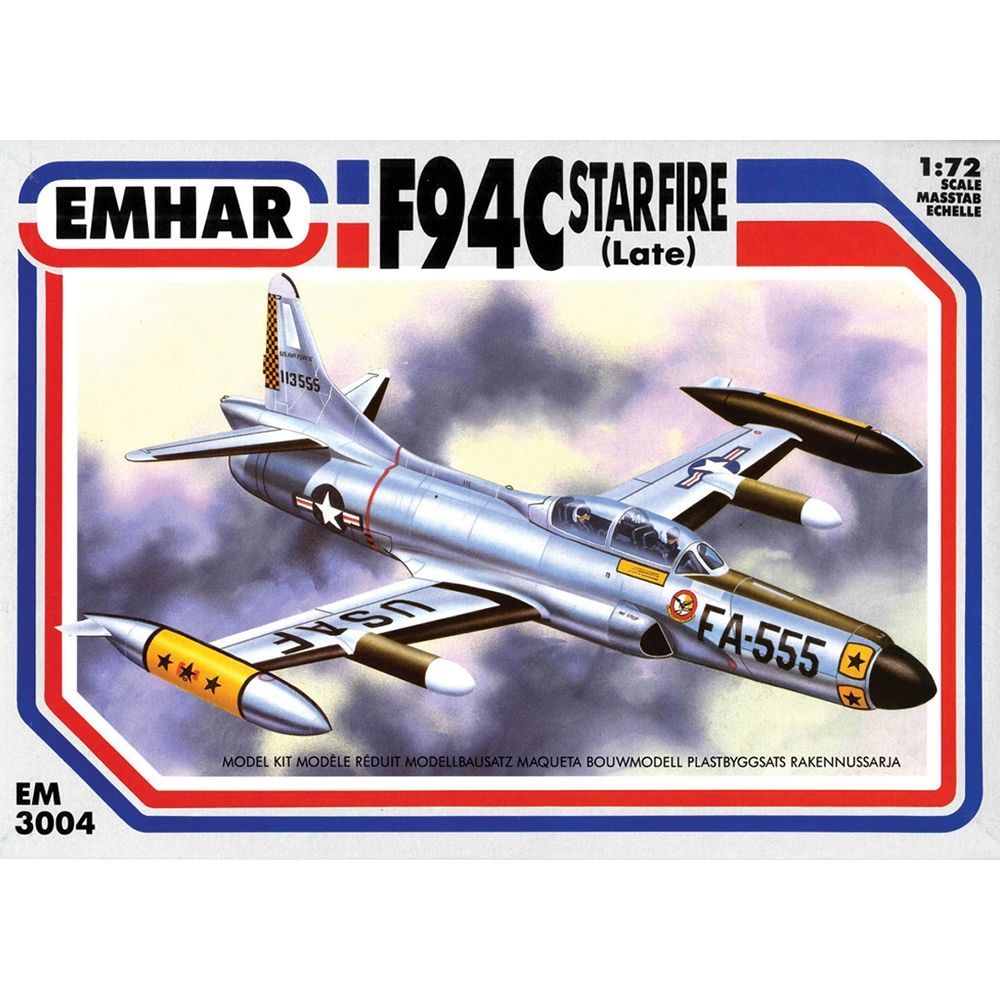 EMHAR No 3004 F-94C Starfire, Late 1:72 Scale Plastic Model Kit