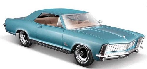 Maisto 31214 1965 Buick Riviera- Metallic Blue 1:24 Scale Diecast Model