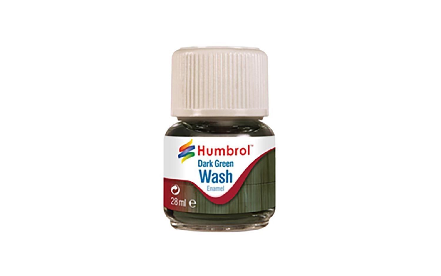 Humbrol AV0203 28ml Enamel Wash - Dark Green