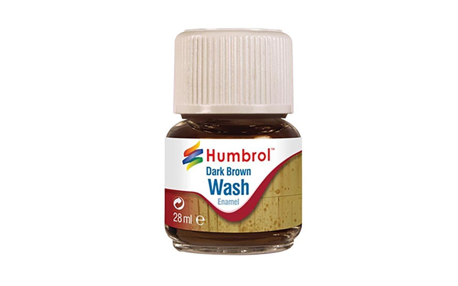 Humbrol AV0205 28ml Enamel Wash - Dark Brown