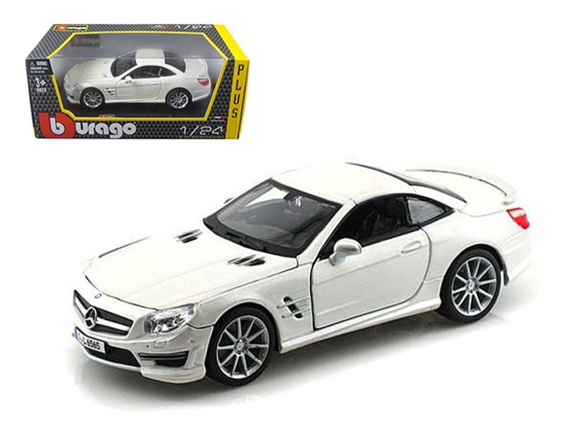 Bburago 18-21066 Mercedes Benz SL 65 AMG White 1:24 Scale Diecast Model