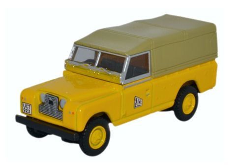 Oxford Diecast Land Rover Series II LWB Canvas JCB (76LAN2016) 1:76 (OO) Scale Model