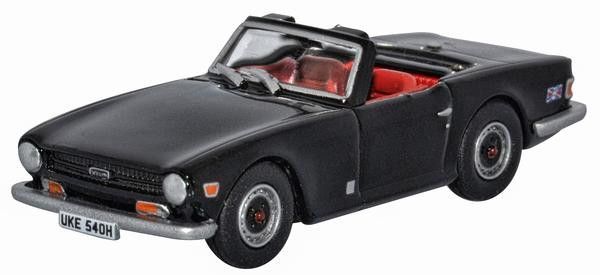 Oxford Diecast Triumph TR6 Black (76TR6004) 1:76 (OO) Scale Model